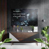 Batman Brushed Aluminium Dibond Wall Art.